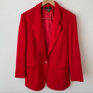 Vintage Charter Club Wool Suit Jacket Blazer Women's Size 14